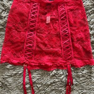 Victoria’s Secret Red Lace Skirt